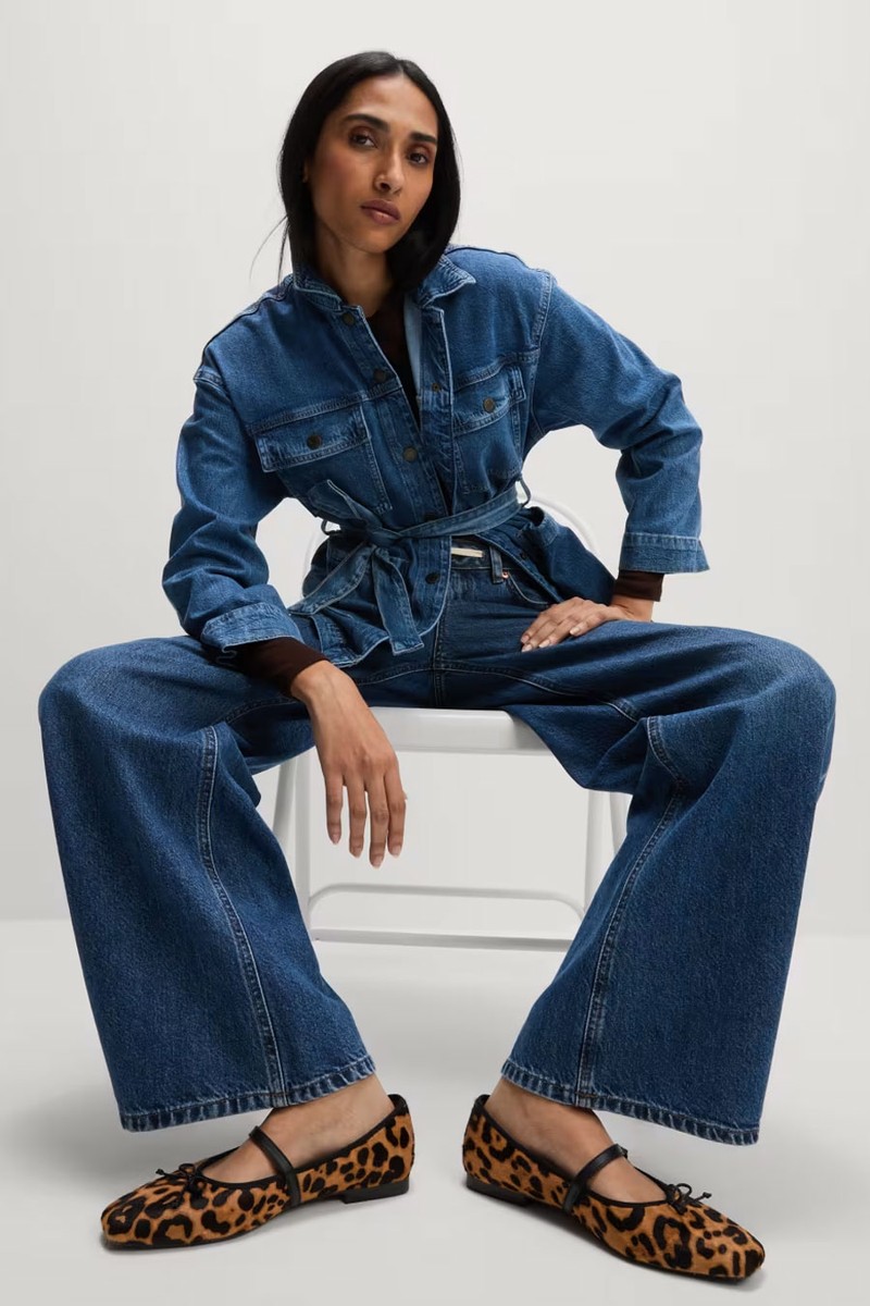 Denim Belted Relaxed Jacket