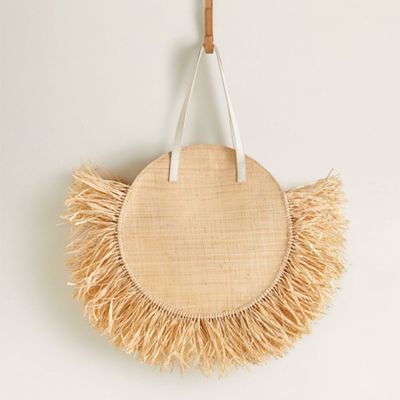 Round Raffia Bag from Mango