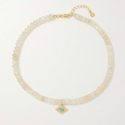 14-Karat Gold Multi-Stone Anklet from Sydney Evan