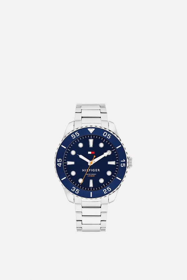 Stainless Steel Chain-Link Watch from Tommy Hilfiger