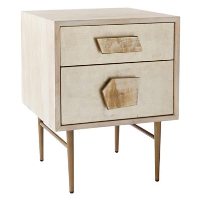 Jewelled 2 Drawer Bedside Table from Roar + Rabbit For West Elm