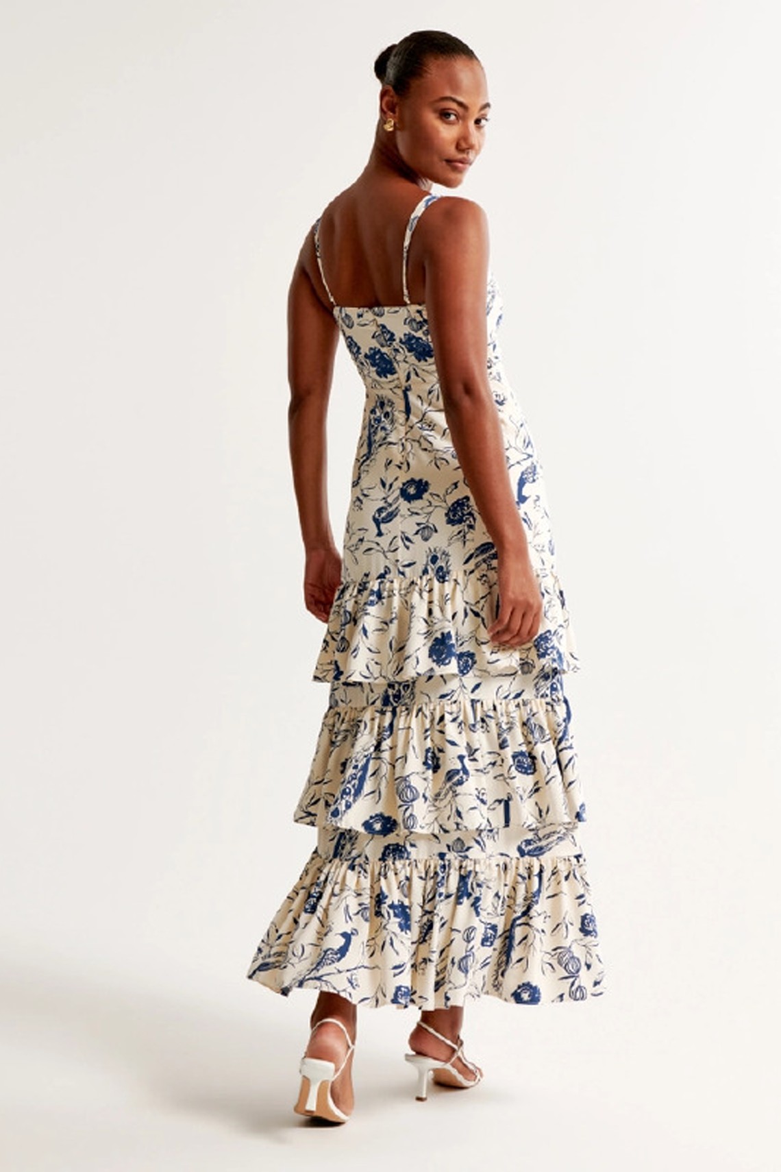 Drama Ruffle Tiered Maxi Dress  from Abercrombie & Fitch