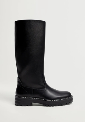 Platform Boots With Tall Leg from Mango