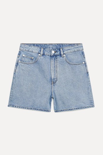 High Waist Non-Stretch Denim Shorts from ARKET