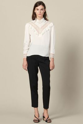 Top With Lace Insert from Sandro