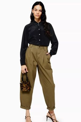 Casual Cotton Trousers from Topshop