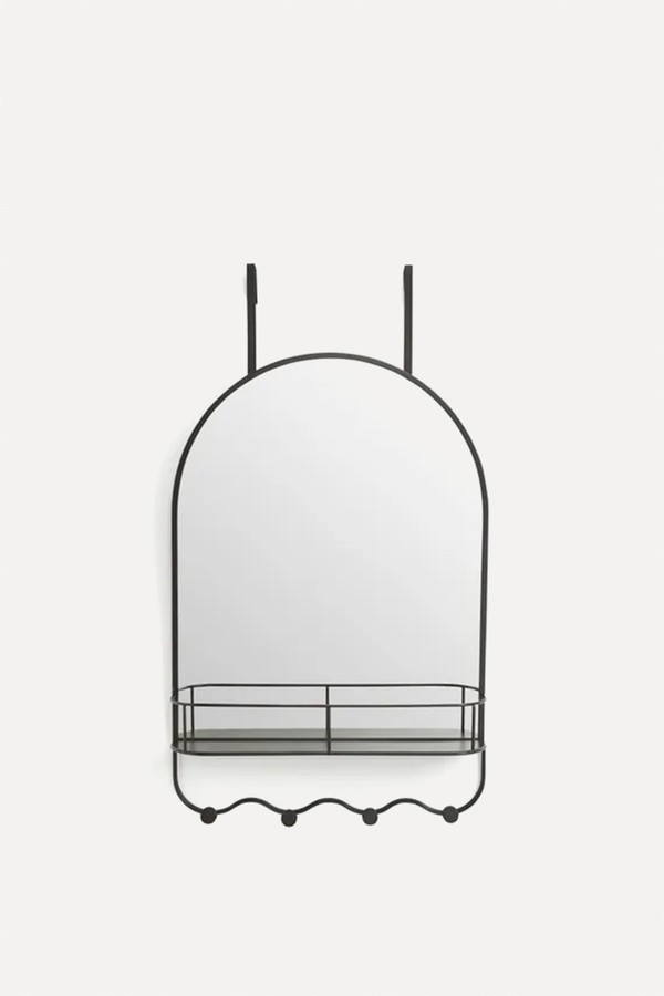 Over The Door Arched Mirror With Shelf from Dunelm