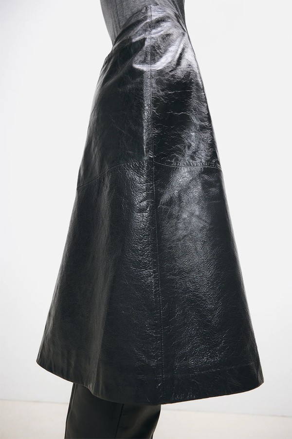 A-Line Leather Skirt from H&M