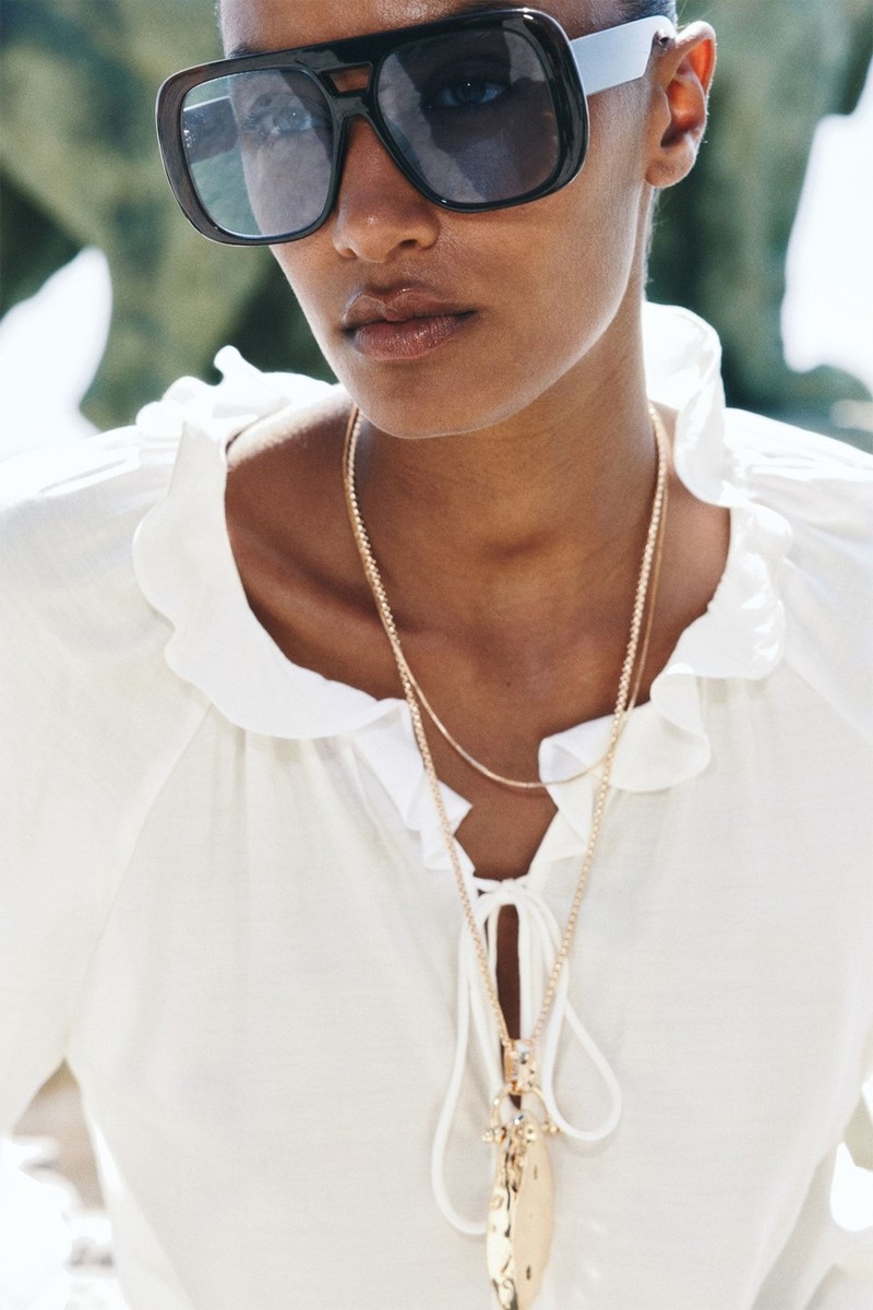 Frill-Collar Blouse