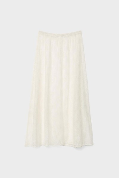 Long Lace Layered Skirt from Stradivarius