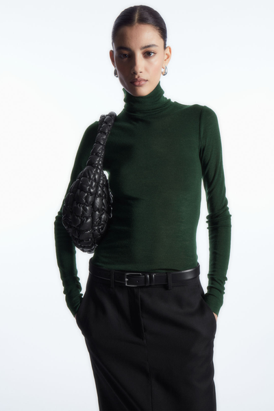 Merino Wool Turtleneck Top  from COS 