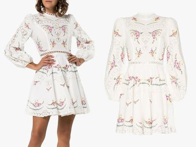 Allia Crochet Floral Mini Dress from Zimmerman