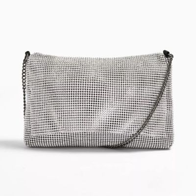 Charm Silver Bag from Topshop