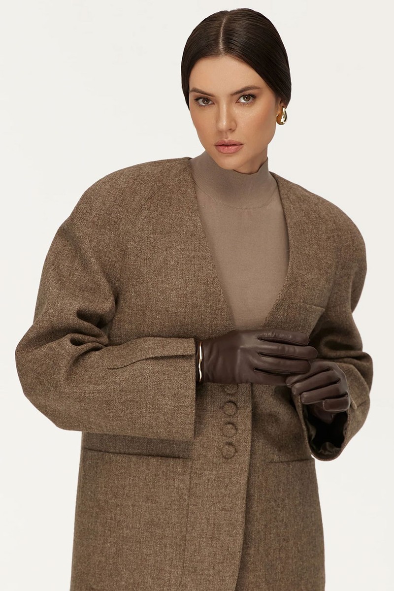Collarless Wool Blazer  from Efotlez