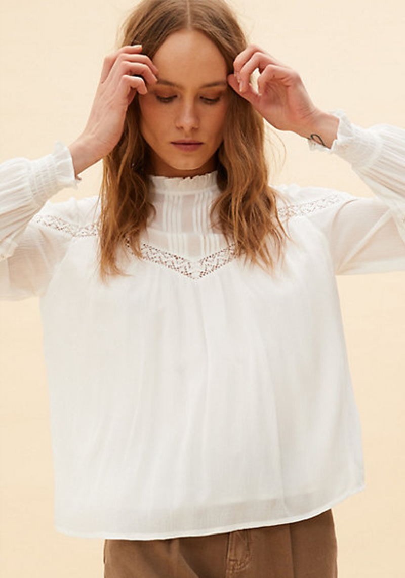 Frill Neck Blouse from M&S