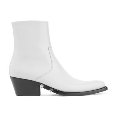 Tiesa Glossed-Leather Ankle Boots