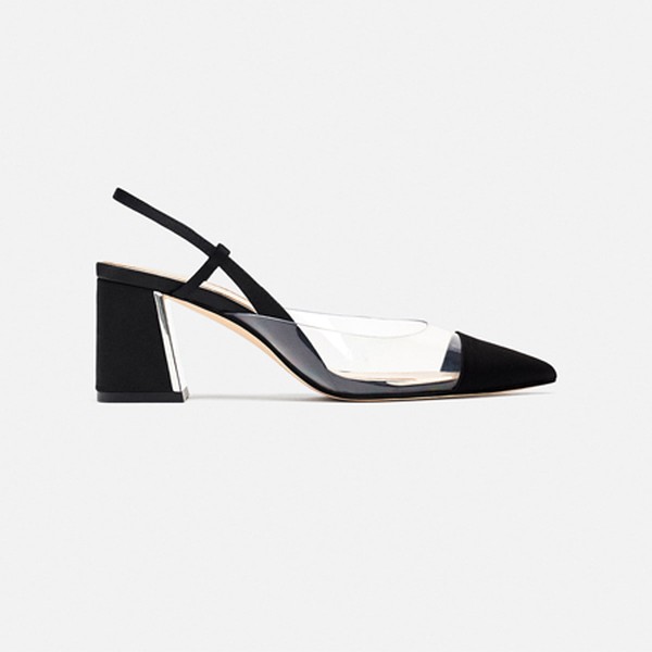 Vinyl Slingback Shoes from Zara