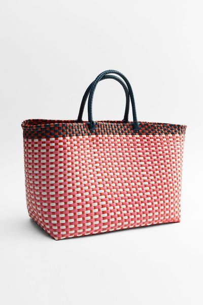 Woven Maxi Basket Bag