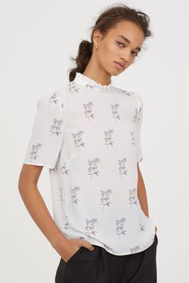 Blouse With A Frilled Collar from H&M