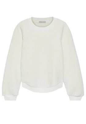 Calvin Jersey-Paneled Fleece Sweatshirt from Alice & Olivia