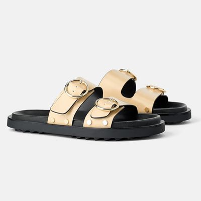 Buckled Flat Sandals
