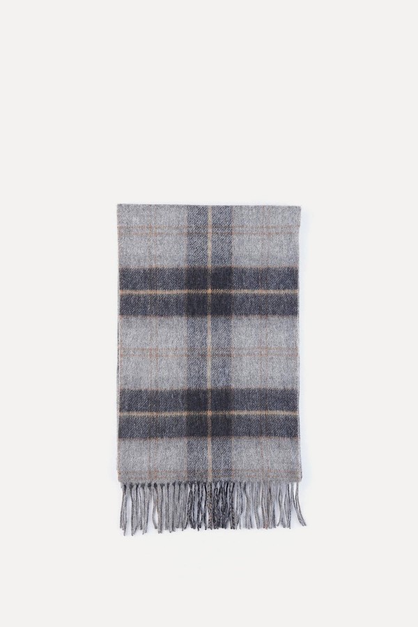 Reversible Lambswool Tartan Check Scarf from Barbour