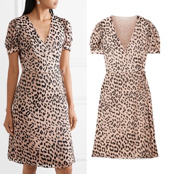 Rosette Fil Coupé Chiffon Wrap Dress from Alice + Olivia