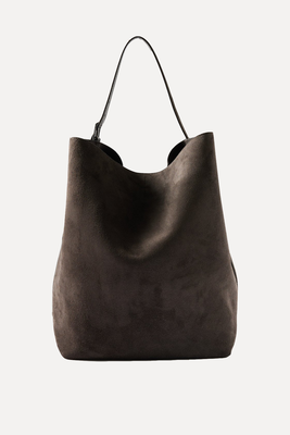 Belted Suede Tote  from Toteme 