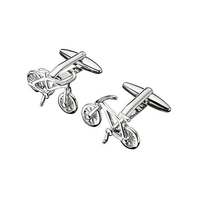 Bike Cufflinks Silver from John Lewis