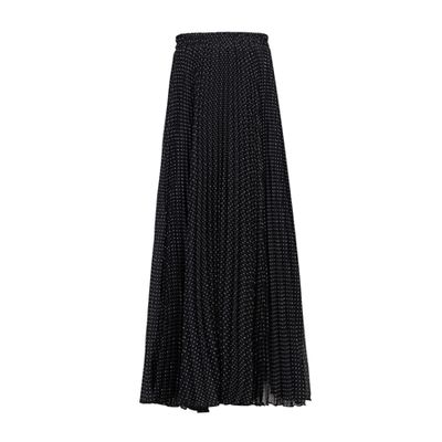 Jolie Moi Black White Dot Maxi Skirt