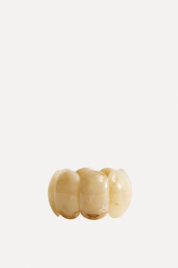 Wide Resin Stretch Bracelet