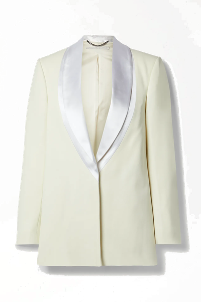 Satin-Trimmed Twill Blazer from Stella Mccartney