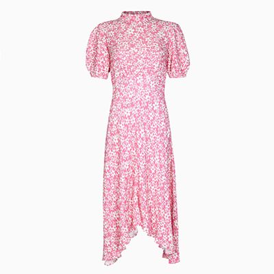 Jenna Midi Dress In Pink Floral from Ghost