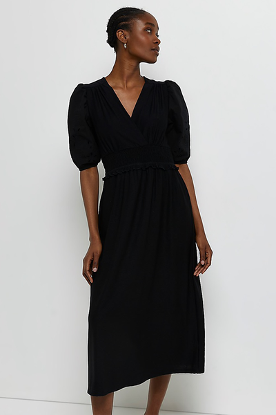 Broderie Smock Midi Dress from River Island