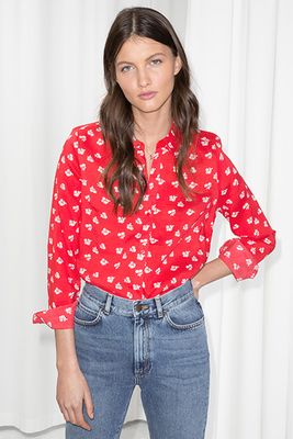 Cherry Print Button Down from & Other Stories