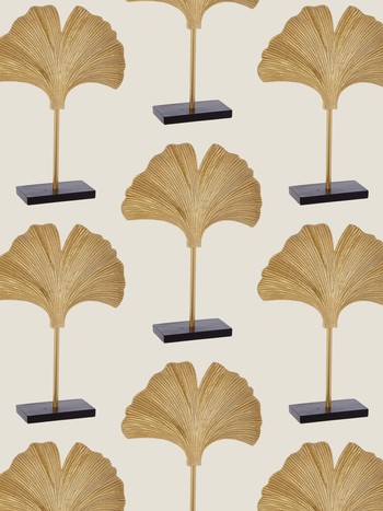 Gold Tone Fan Ornament