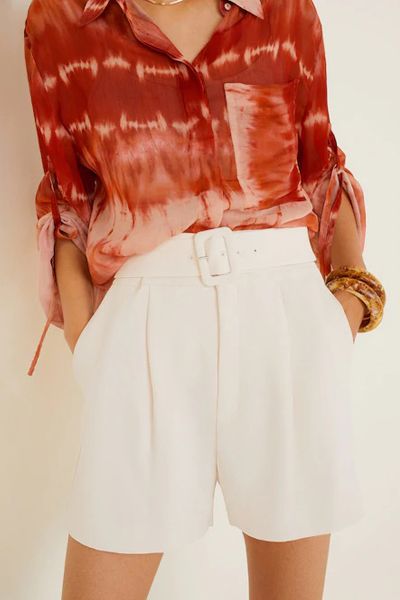 Flowy Pleat Shorts from Mango