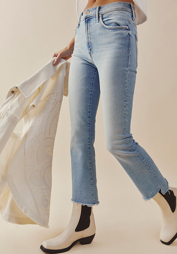 Insider Crop Step Fray Jeans