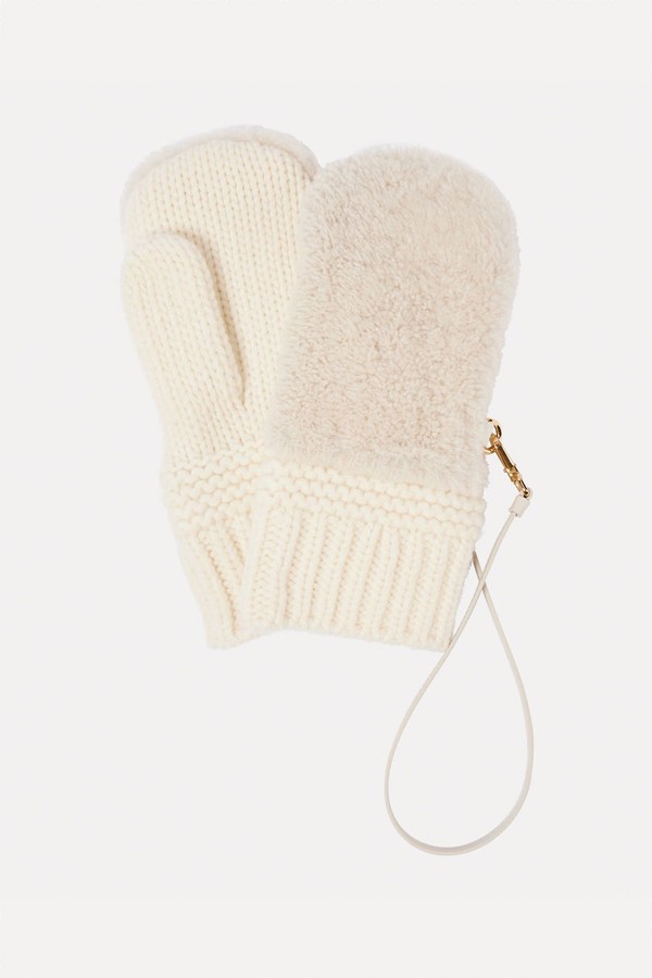 Shearling Gloves from Miu Miu