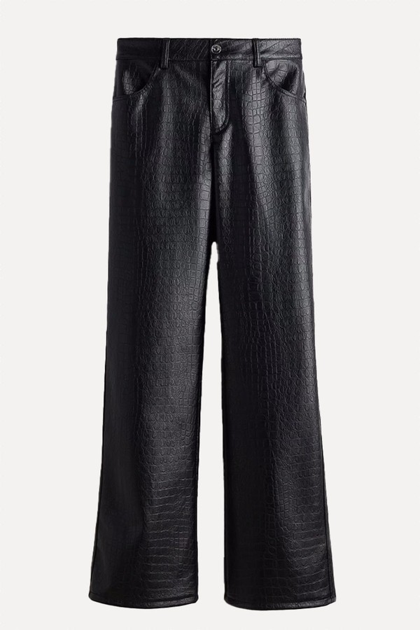 Straight Coated Trousers from H&M