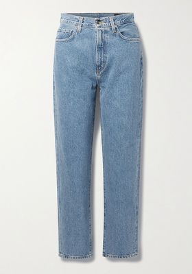 The Peg High-Rise Tapered Jeans from Goldsign