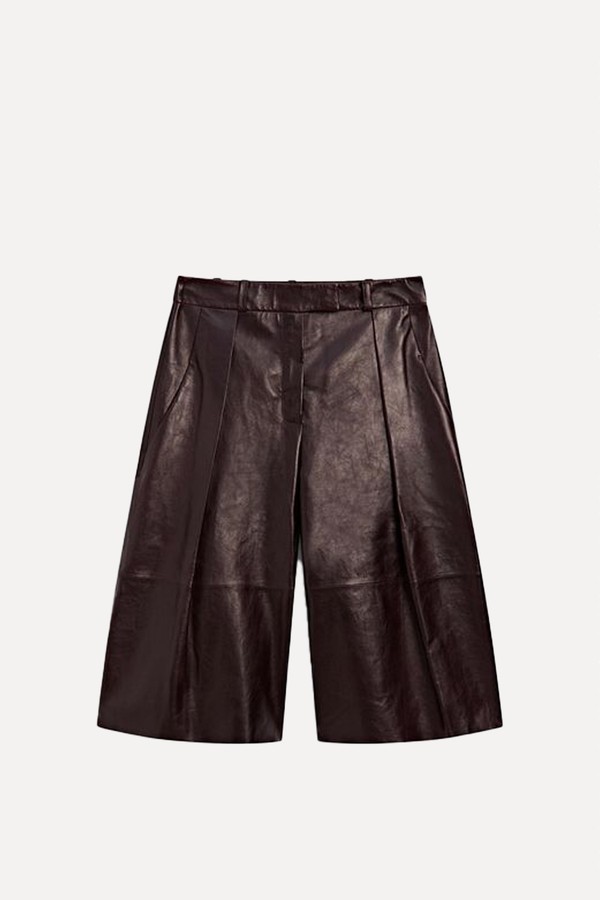 Nappa Leather Bermuda Shorts With Darts from Nappa Leather Bermuda Shorts With Darts, £279 | Massimo Dutti