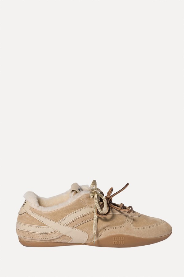 Gymnasium Leather Sneakers from Miu Miu