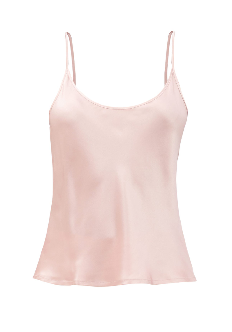 Scoop-Neck Silk-Charmeuse Cami Top from La Perla