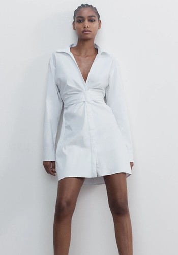 Stretch Poplin Dress from Zara