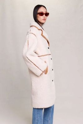 Long Patchwork Coat from Maje