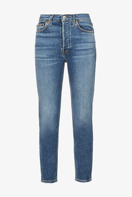 90's Skinny Straight-Leg High-Rise Jeans from Re/Done