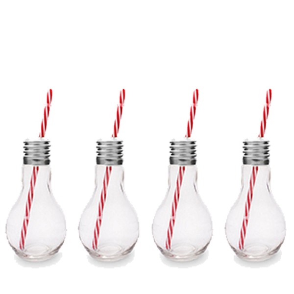Light Bulb Glass and Straw from Mixology 
