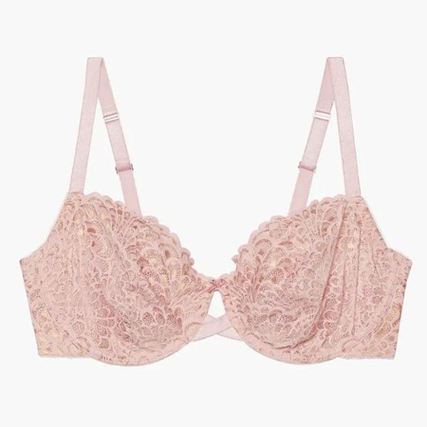 Metallic Lace Balconette Bra from Savage Fenty