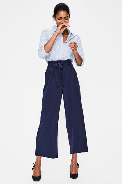 Paperbag Crop Trousers